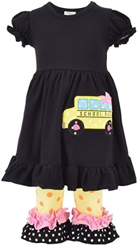 Unique Baby Girls Back to School Bus Tunic Boutique Outfit