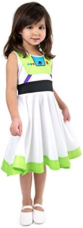 Little Adventures Astro Twirl Dress (Small Size 4) – Machine Washable Child Pretend Play and Party Dress with No Glitter